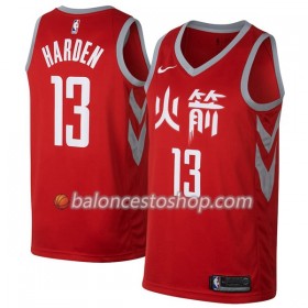 Camiseta Hombre NBA Houston Rockets James Harden 13 Nike City Edition Swingman